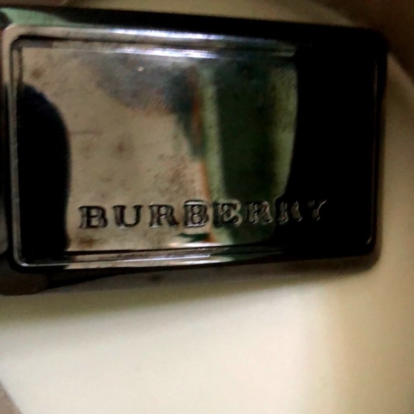 Burberry Authentic Check Print Logo Plaque Belt Size 36/90 - Picture 4 of 8
